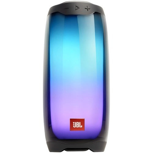 JBL Pulse 4 Waterproof Portable Bluetooth Speaker with Light Show - Black