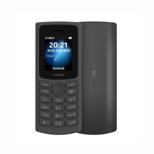 Nokia 105 4G 1.8" Dual SIM, Torch, Wireless FM Radio Phone