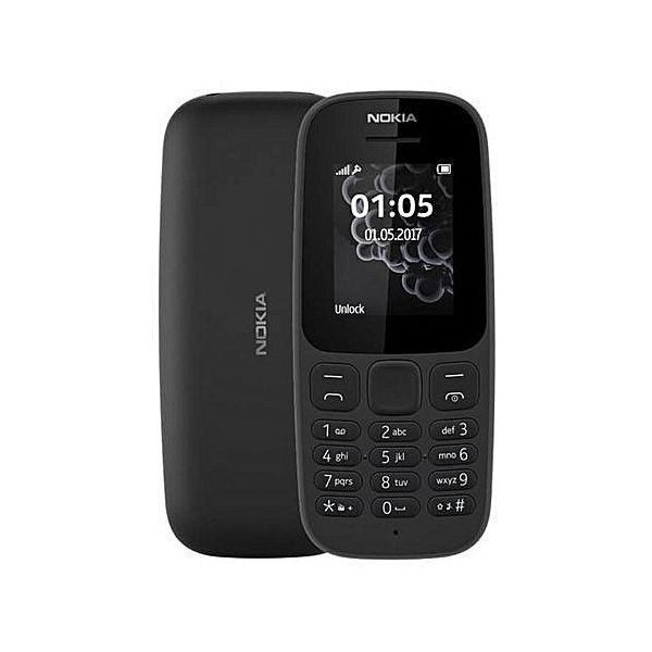 Nokia 105 - Single-Band Dual Sim, 1.8" QVGA Display, 4MB RAM Storage, LED Flashlight